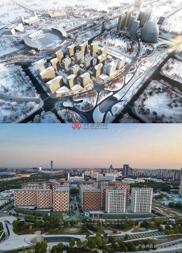 北京冬季奥运村人才公租房项目位于北京市朝阳区奥体文化商务园区内,总建筑面积约33万平方米,由20栋住宅组成。作为北京2022年冬奥会重点工程项目之一,以绿色建筑三星级和WELL建筑标准为建设目标,运用绿色、健康、智慧、低能耗等集成技术,打造高品质、高舒适度、高尚的健康人文国际社区。 北京冬奥村不仅在赛时为各国运动员及随队官员提供住宿、餐饮、医疗等保障服务,赛后将作为北京市人才公租房,面向符合首都城市战略定位的人才配租。兴发铝业坚持“以人为本”的理念,为项目提供质量过硬的铝型材,为参赛运动员能有舒适健康的入住体验和冬奥会的成功举办提供优质的服务和坚实的保障,用建筑守护健康彰显生活之美。 北京冬季奥运村人才公租房项目位于北京市朝阳区奥体文化商务园区内,总建筑面积约33万平方米,由20栋住宅组成。作为北京2022年冬奥会重点工程项目之一,以绿色建筑三星级和WELL建筑标准为建设目标,运用绿色、健康、智慧、低能耗等集成技术,打造高品质、高舒适度、高尚的健康人文国际社区。 北京冬奥村不仅在赛时为各国运动员及随队官员提供住宿、餐饮、医疗等保障服务,赛后将作为北京市人才公租房,面向符合首都城市战略定位的人才配租。兴发铝业坚持“以人为本”的理念,为项目提供质量过硬的铝型材,为参赛运动员能有舒适健康的入住体验和冬奥会的成功举办提供优质的服务和坚实的保障,用建筑守护健康彰显生活之美。